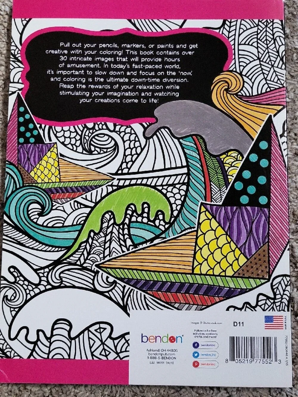 Coloring Patterns & Two 3D Coloring Books Set - Adult Coloring